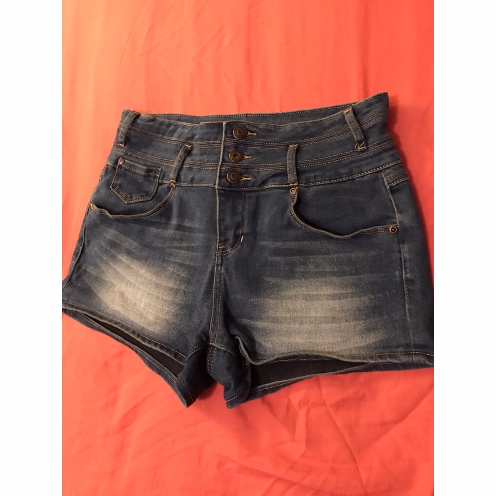 High Waisted Denim Shorts