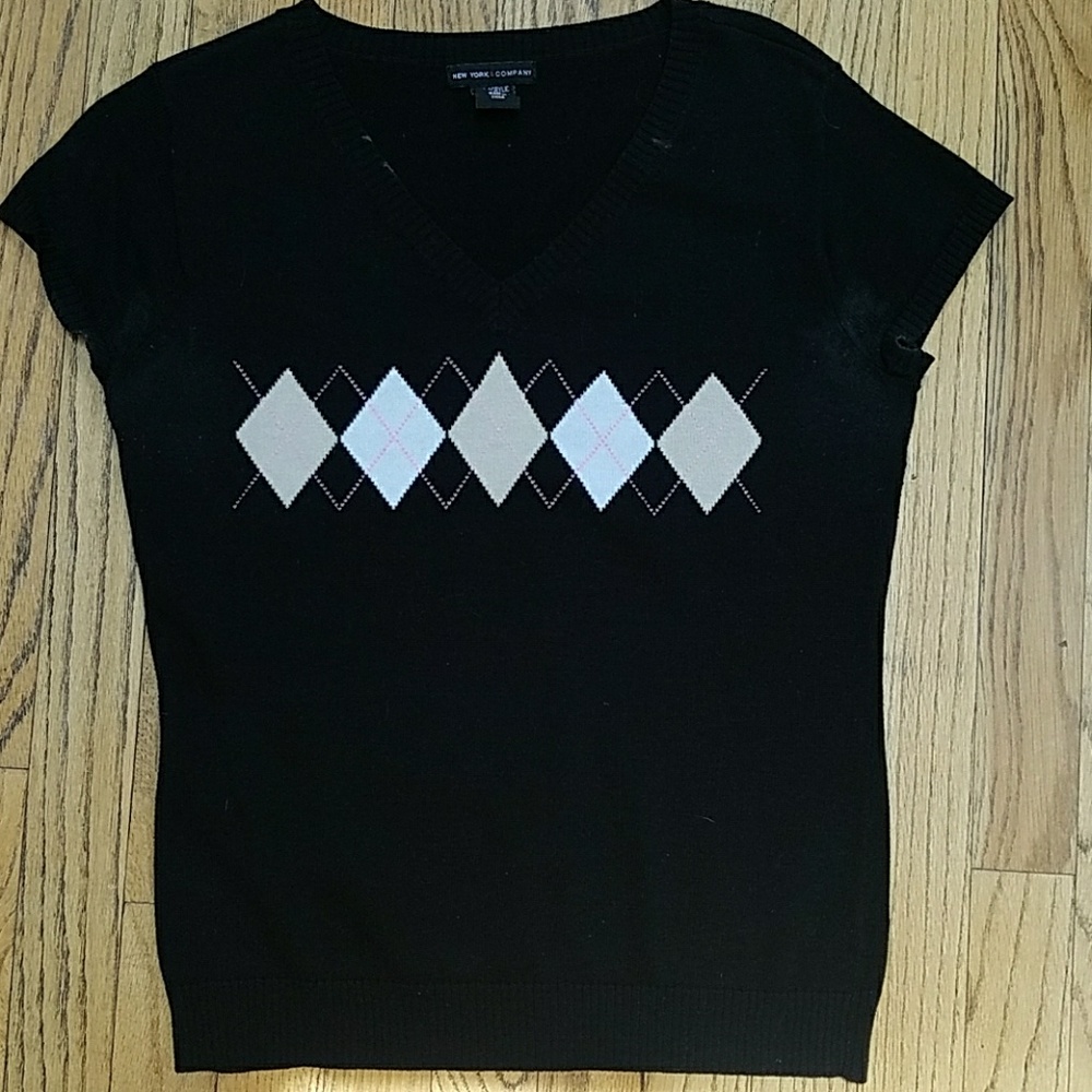 V-neck knit top