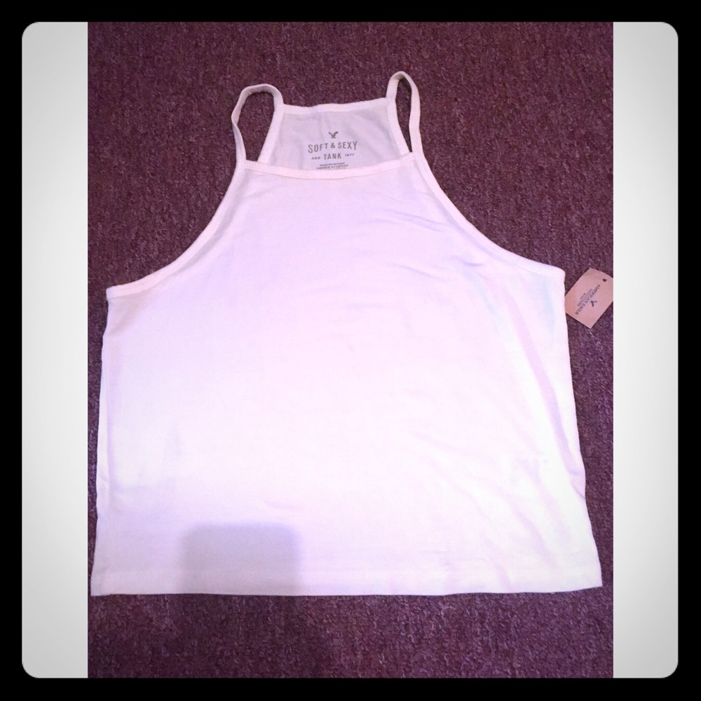 NWT American Eagle Cropped High Neck Top