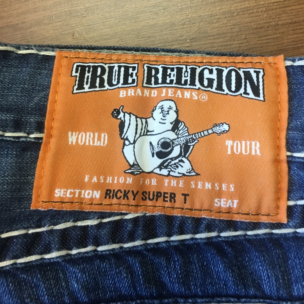 True Religion Ricky Super T Orange 31 - RARE - Picture 2 of 8