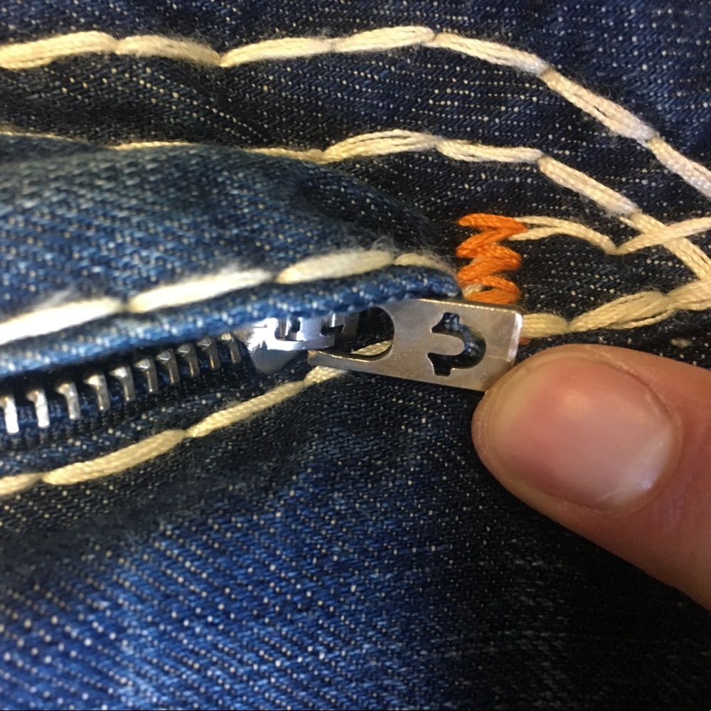 True Religion Ricky Super T Orange 31 - RARE - Picture 5 of 8