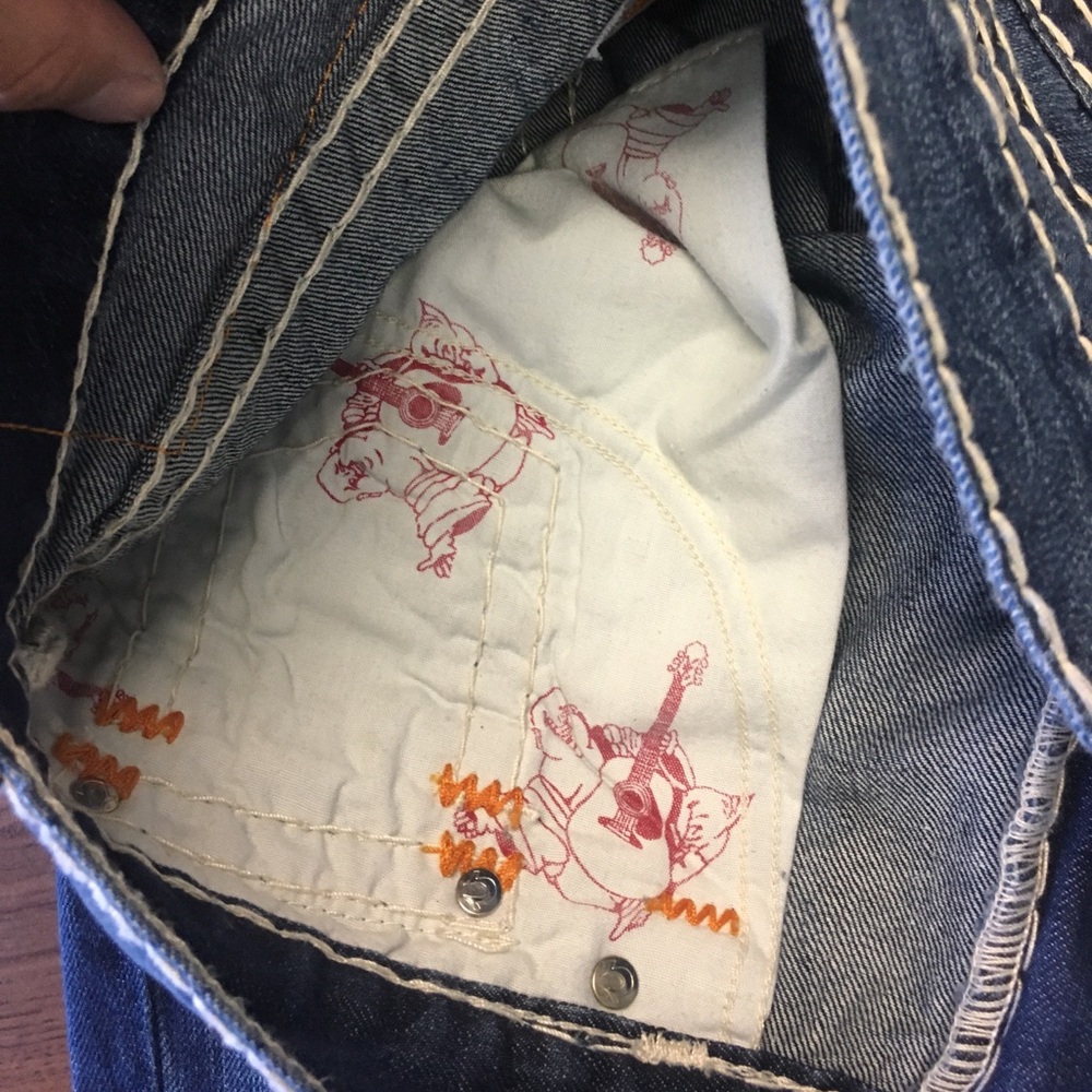 True Religion Ricky Super T Orange 31 - RARE - Picture 7 of 8