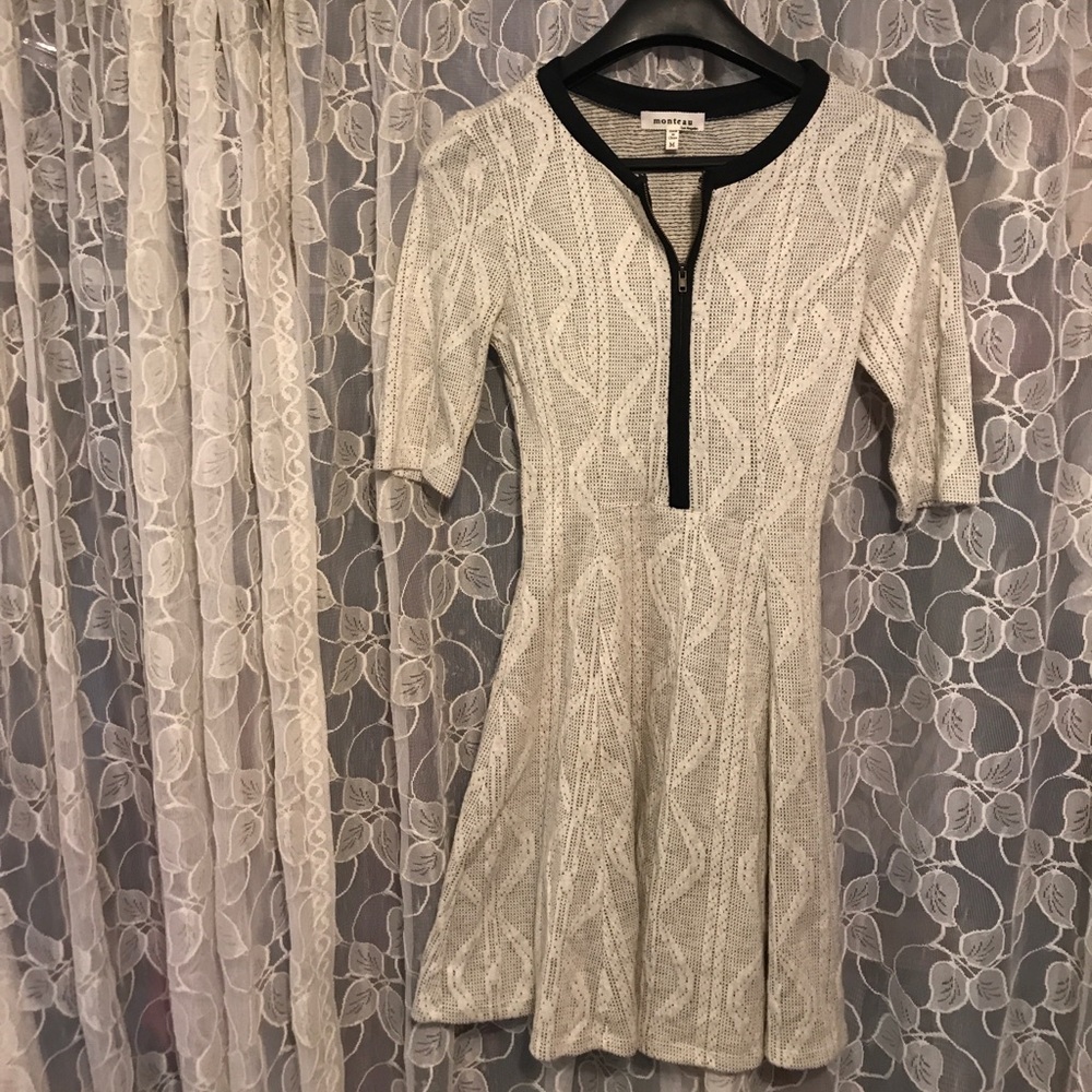 Monteau LA Black & White Dress