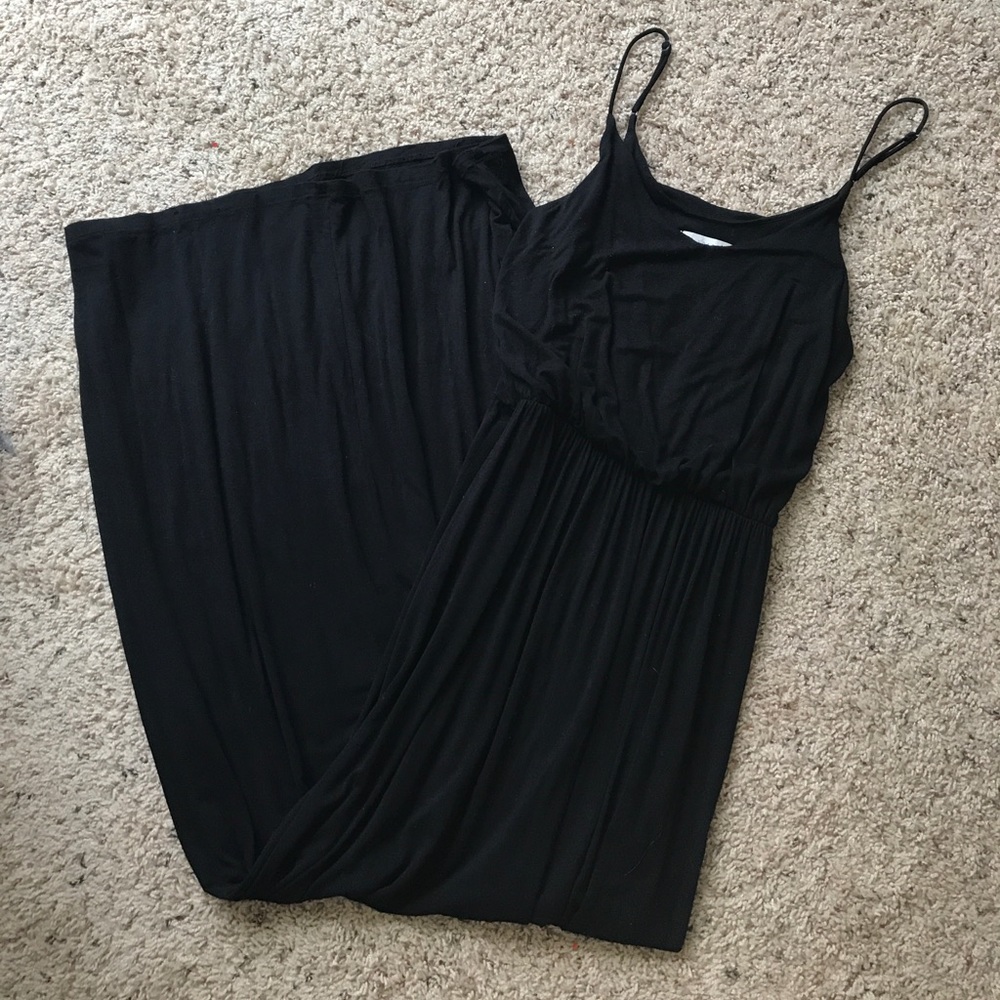 Lush black maxi dress