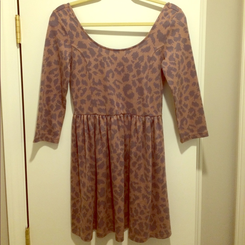 Leopard Print A-Line Dress