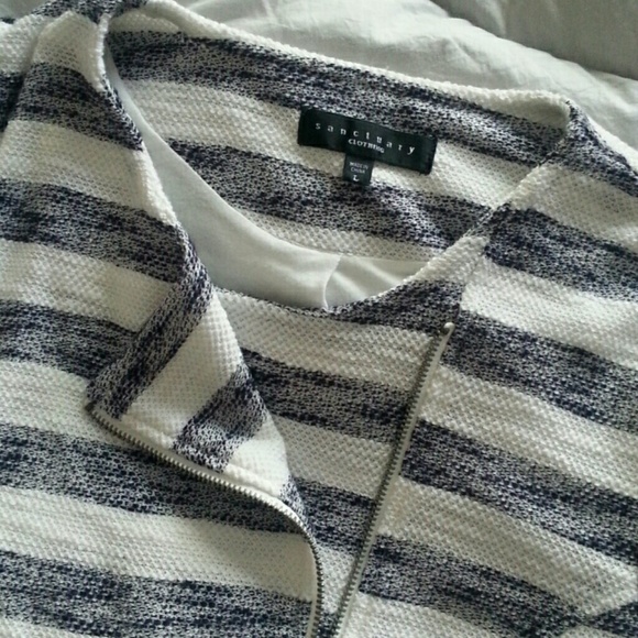 Sanctuary striped moto jacket - Picture 1 of 4