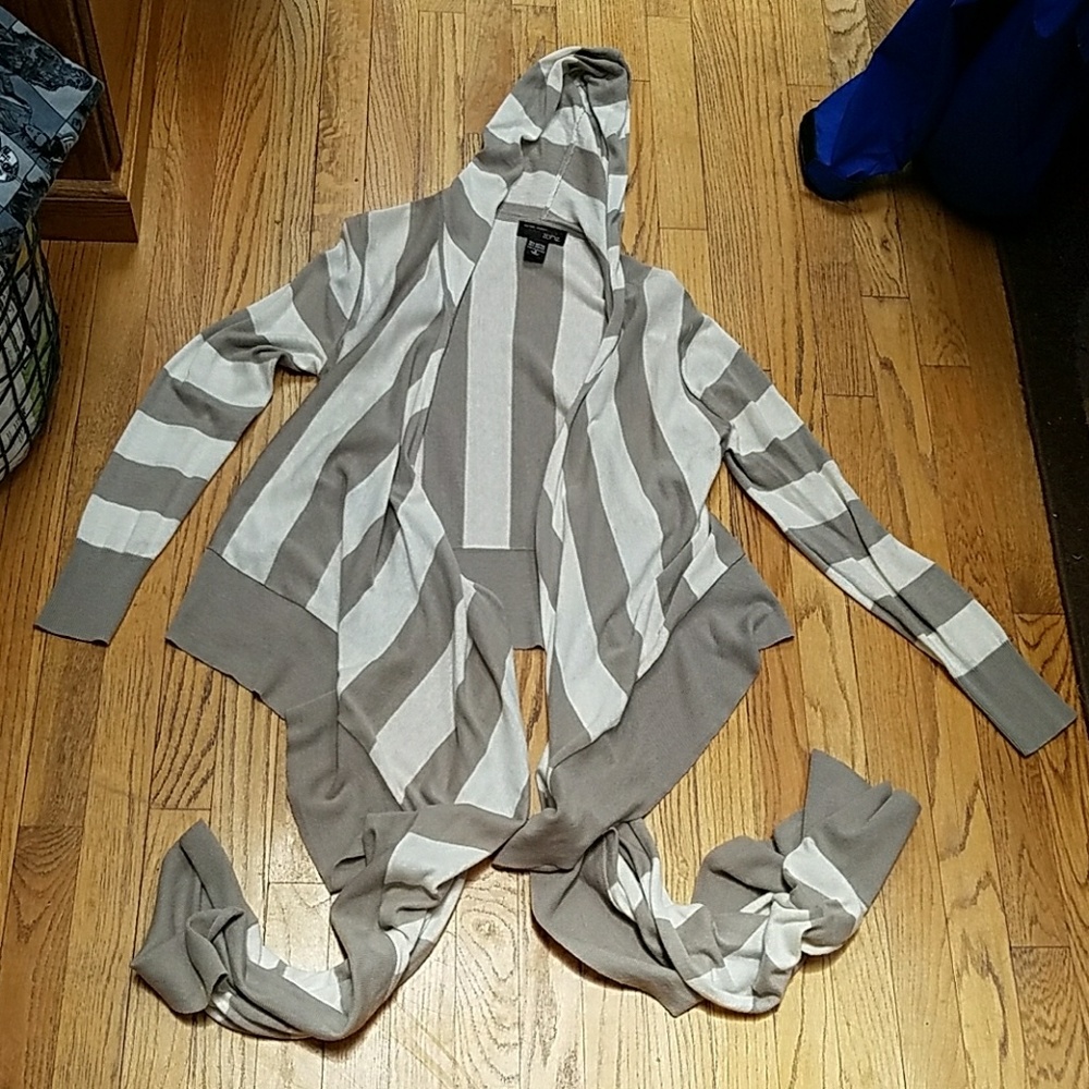Multi-wear wrap hooded sweater