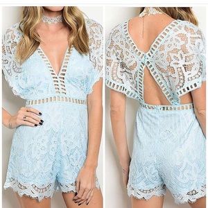 Light blue romper