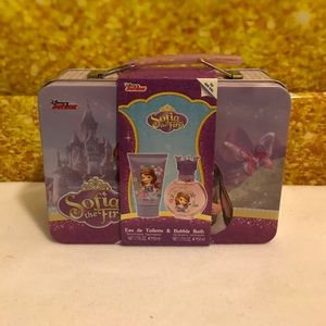 Eau da toilette & Bubble bath in a lunch box