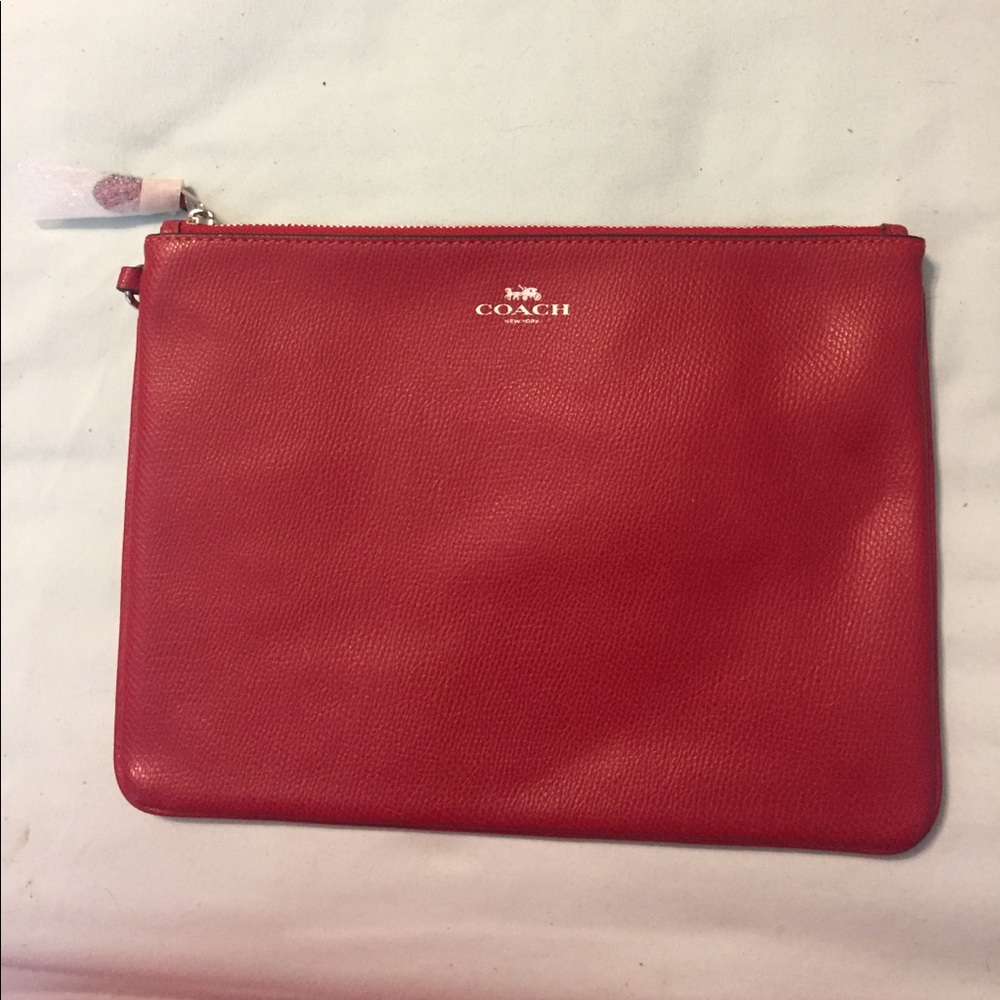 Coach Large zipper pouch.