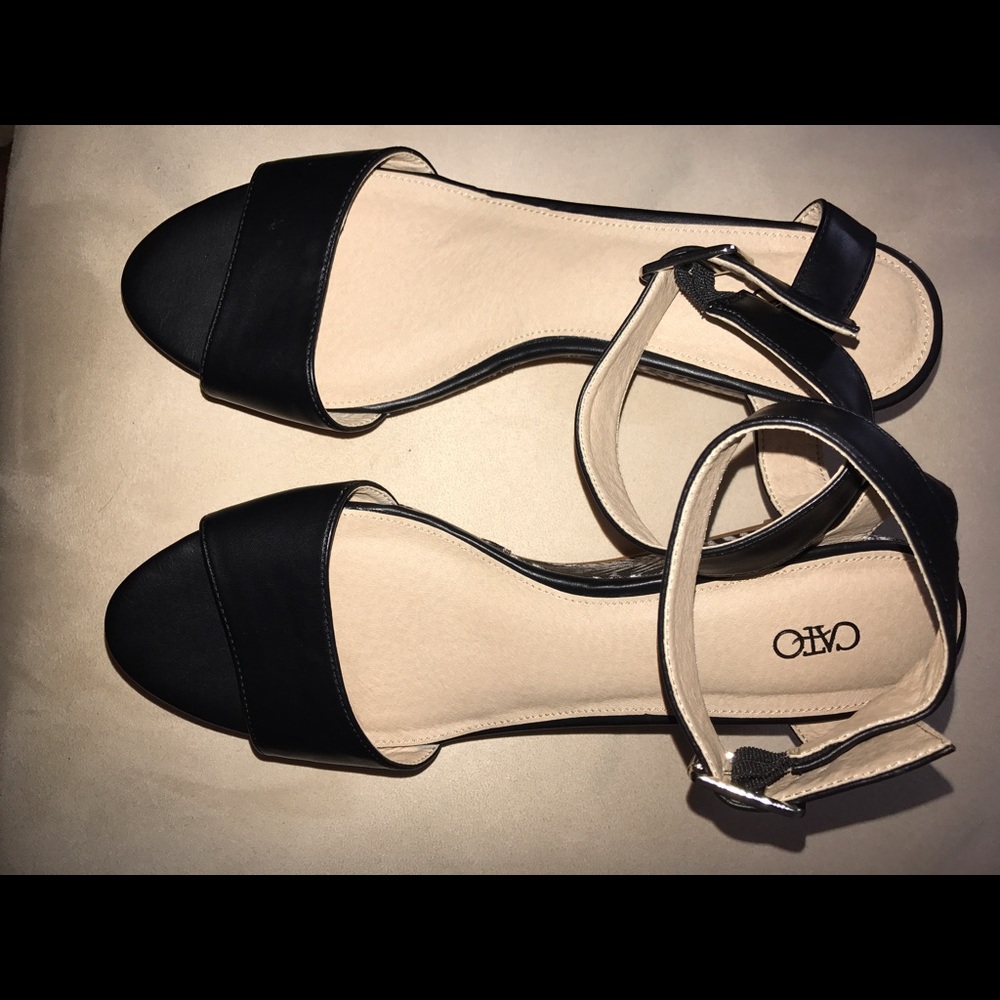 Cato Black Sandals Size 11