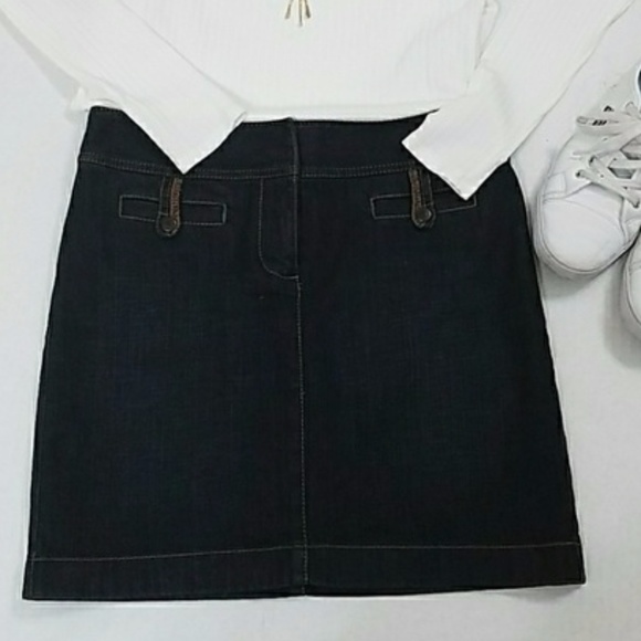 LOFT Dresses & Skirts - Ann Taylor Loft Denim  Mini Skirt sz 2