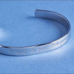 Samantha Faye Silver Inspirational Bracelet