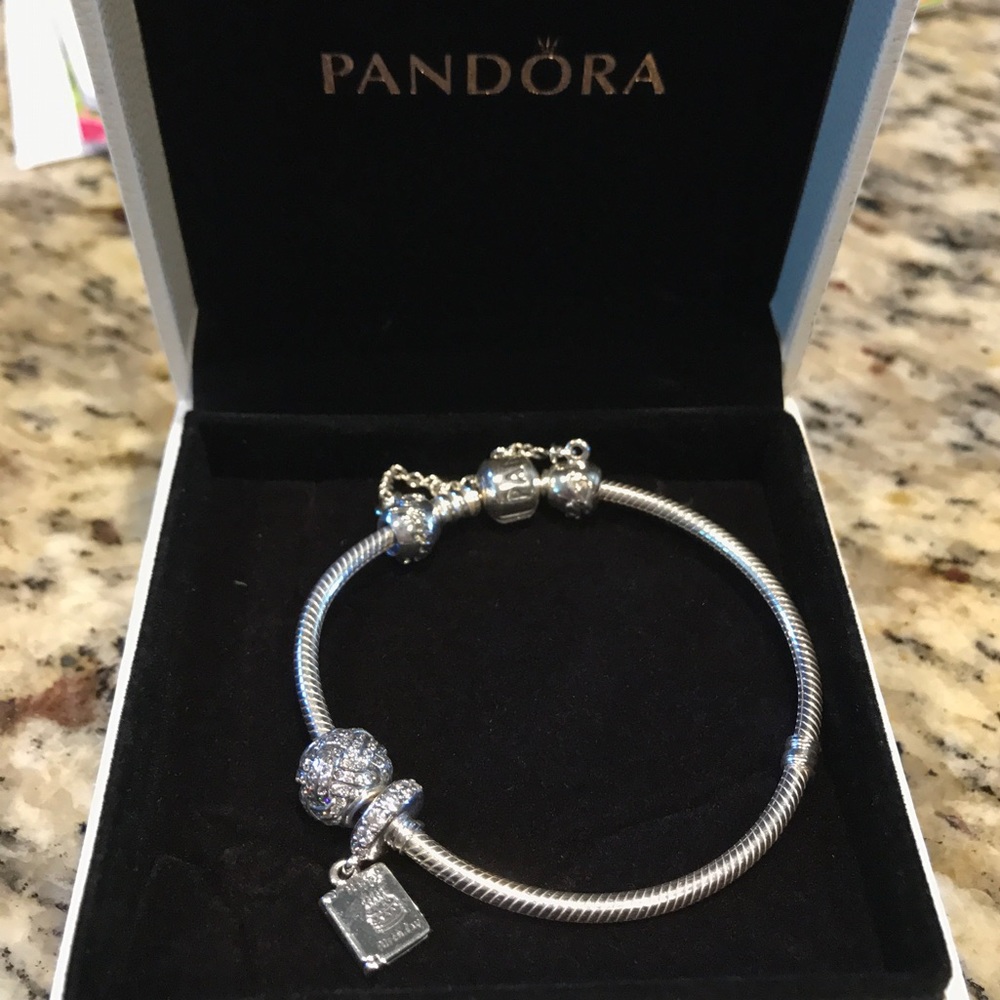 Brand New Authentic Pandora Bracelet AND Charms!
