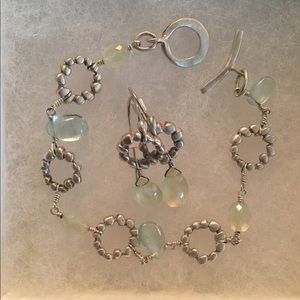 Sterling Silver Lemon Citrine & Tanzanite Set