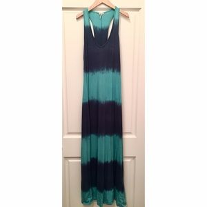 Splendid Blue Tiedye Maxi Dress