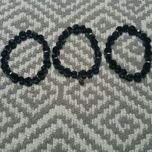 Set of three stretch Cookie Lee bracelets