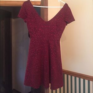 Short sleeve skater dress