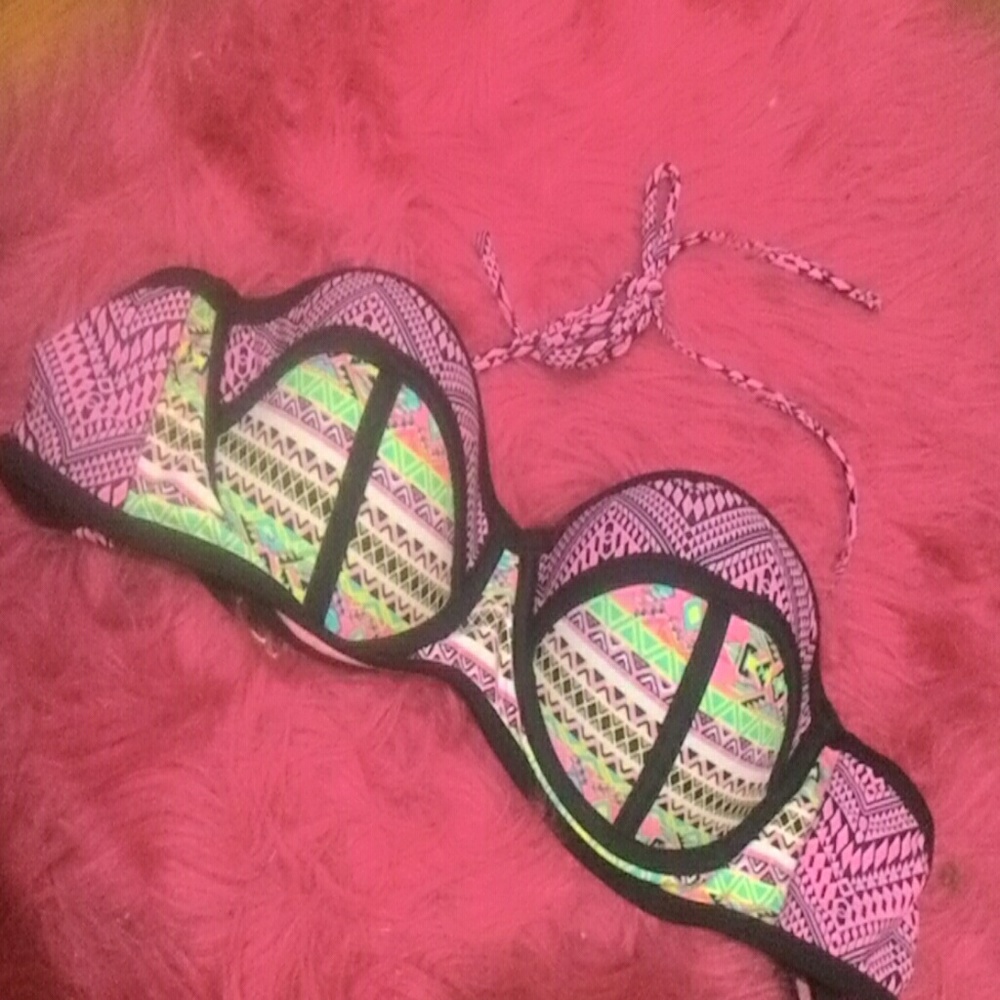 Push up swim suit top