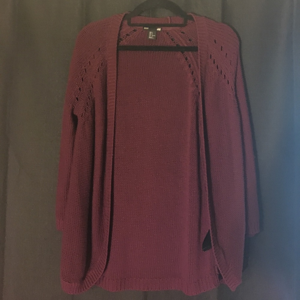 Maroon Colored Cardigan