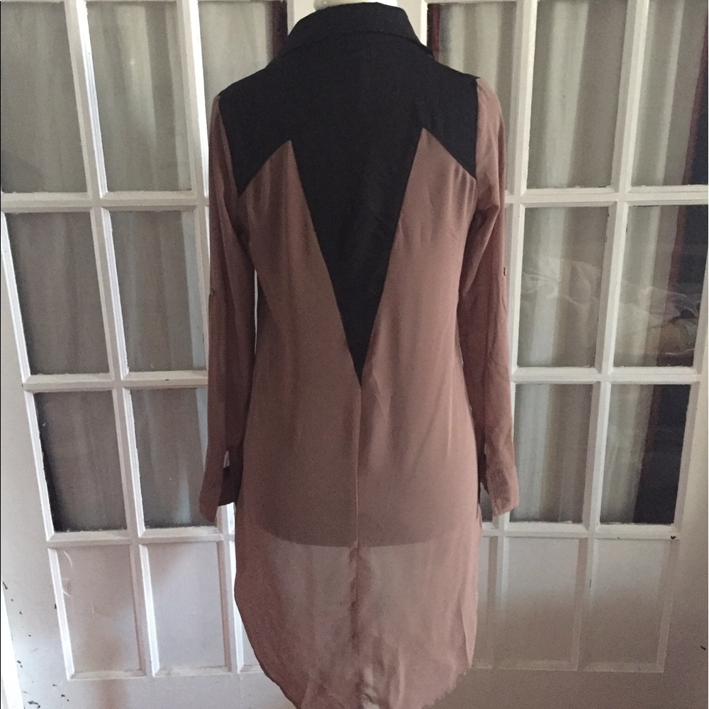 Sheer button down - Picture 2 of 5