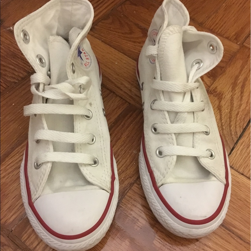 High top, white converse