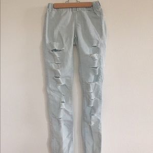 Zara distressed jeggings