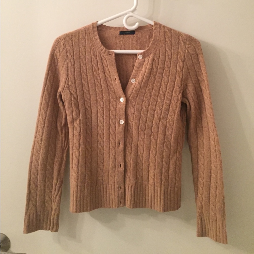 Jcrew cashmere cable knit sweater