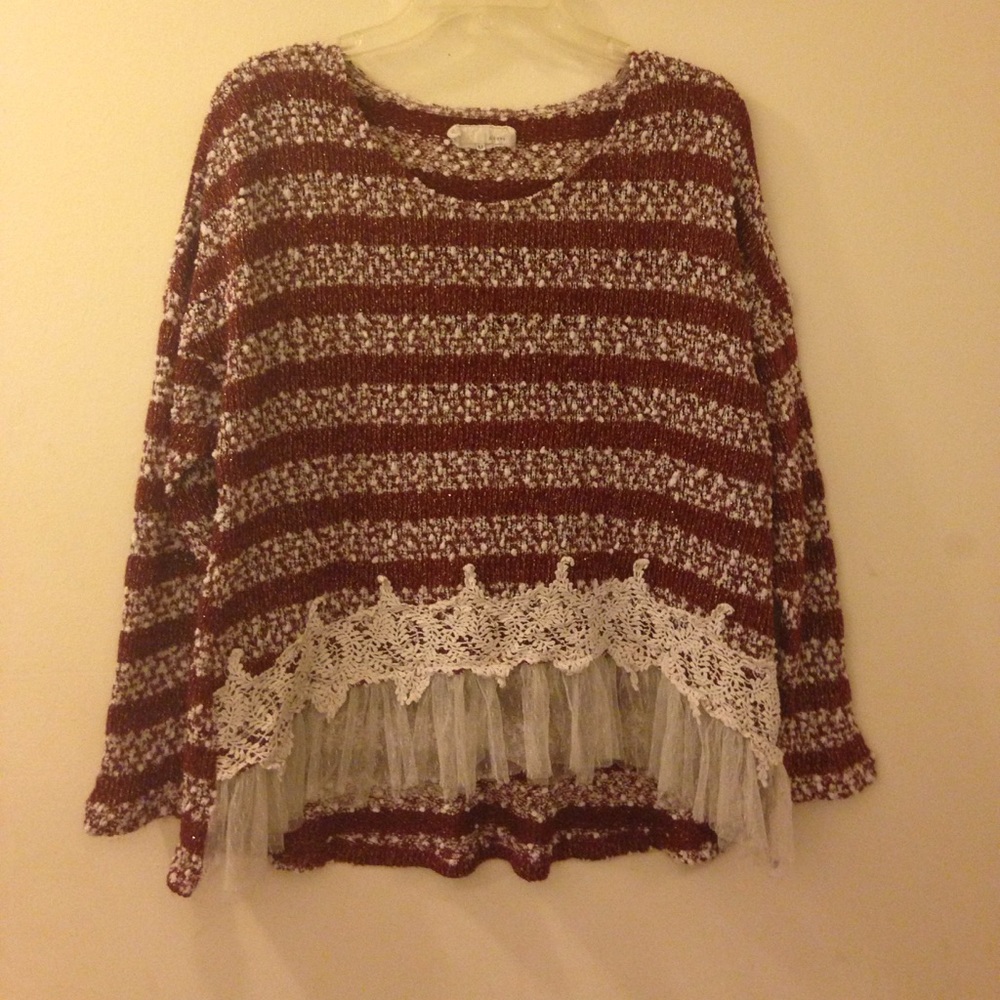 Red & White Sweater