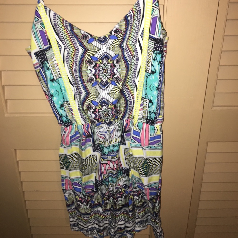 Geometric pattern romper