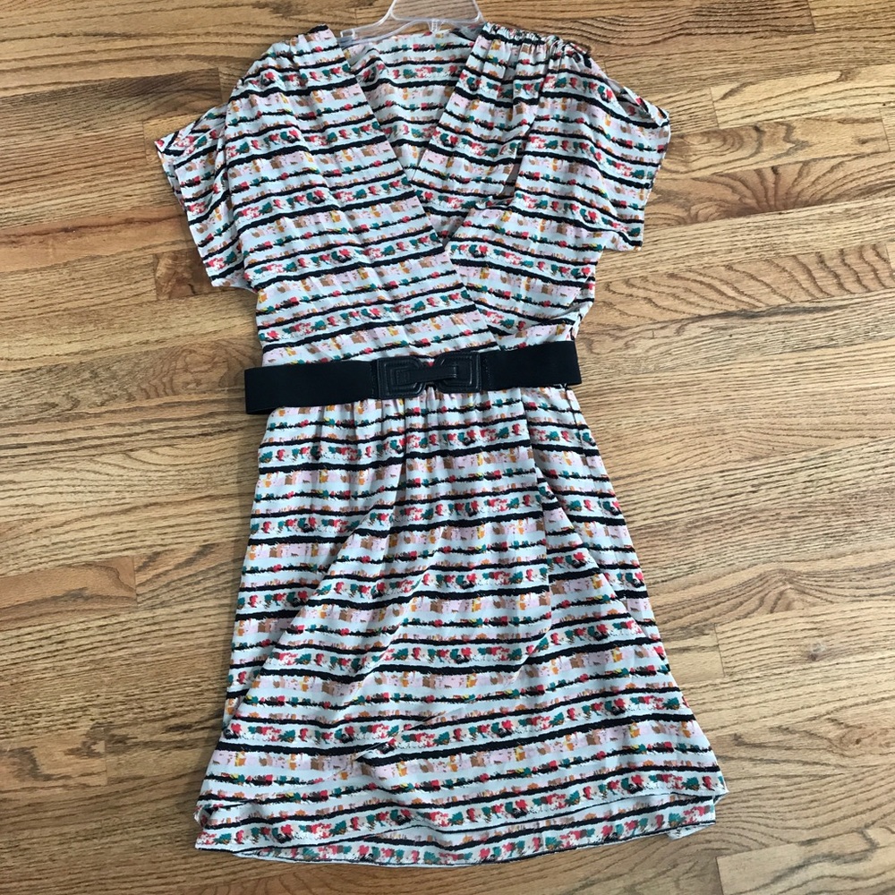 BCBGMaxAzria printed wrap dress