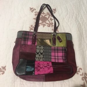 Vintage Coach Colorful Tote