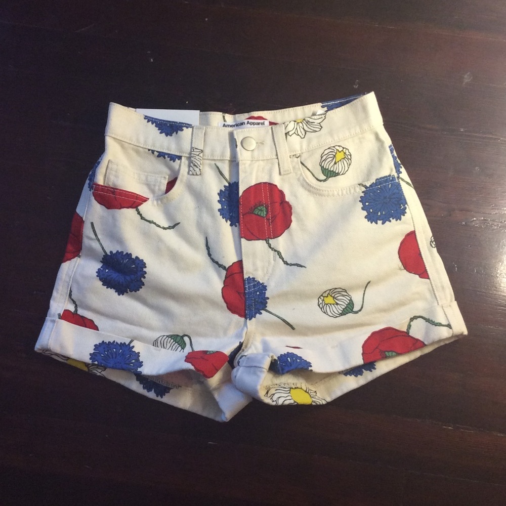 Printed Denim Shorts !