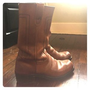 Vintage motorcycle boots