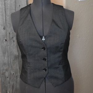 Gray lined vest