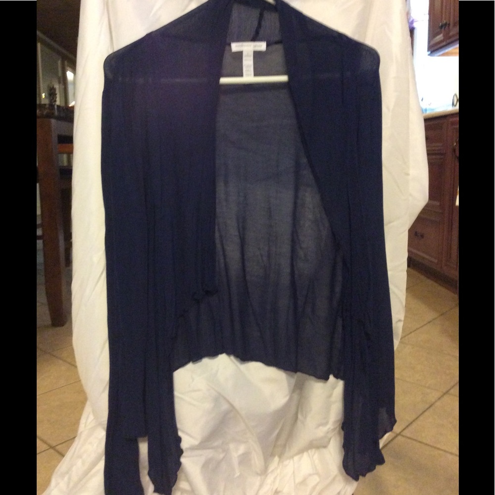 Sheer Navy cardigan