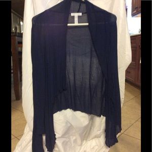 Sheer Navy cardigan