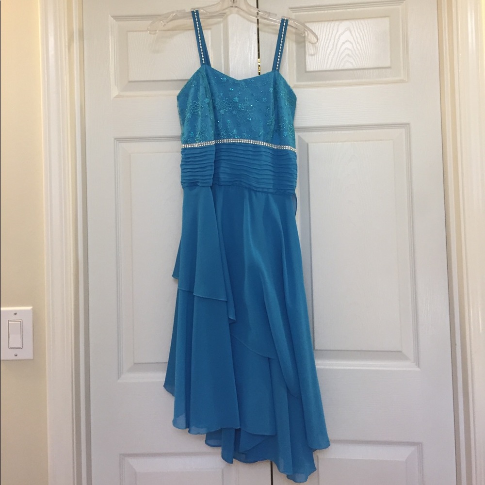 Peacock Blue Cocktail Dress