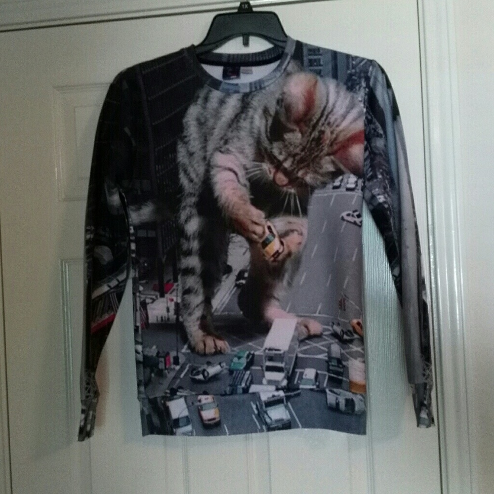 🚫DONATING SOON🚫 Cat Long Sleeve Shirt