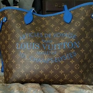 Louis Vuitton Ltd Ed IKAT GM Grand Bleu Ex Cond!