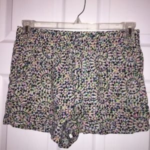Flowy pattern shorts