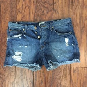 NWOT Distressed Hudson jean shorts