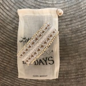 ISABEL MARANT beaded cuff bracelet