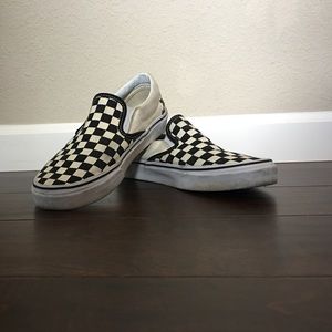Vans Checkerboard Slip Ons (WOMENS SIZE 8)