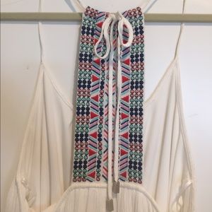 Embroidered White Summer Dress