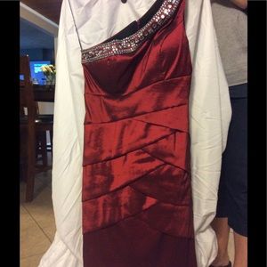 Scarlet beaded short cocktail dress