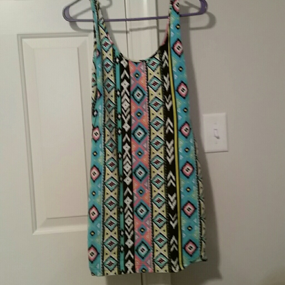 Aztec body con dress