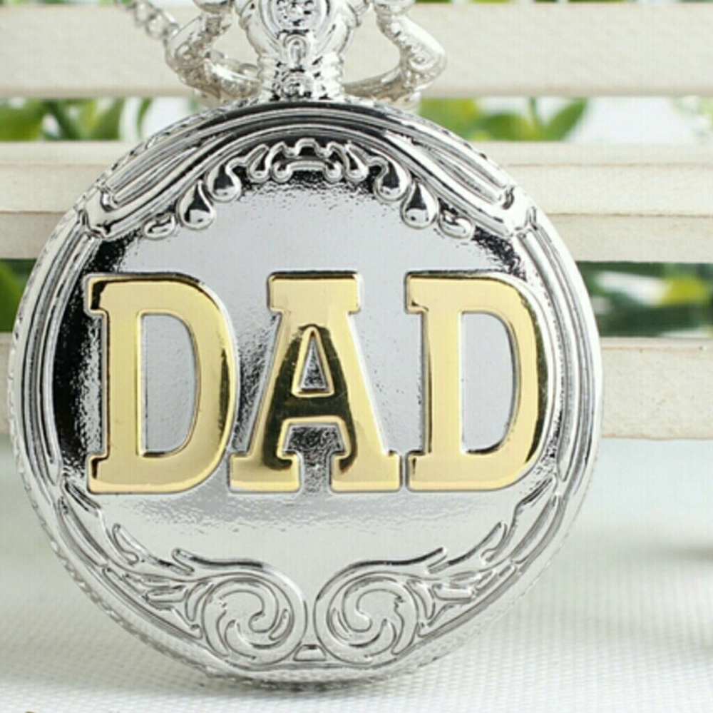 DAD pocket watch, silver