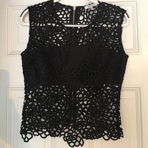 Black lace top - Picture 1 of 4