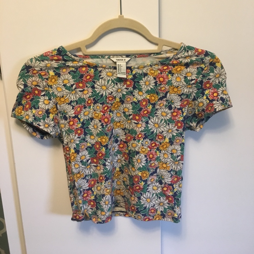 Floral crop top